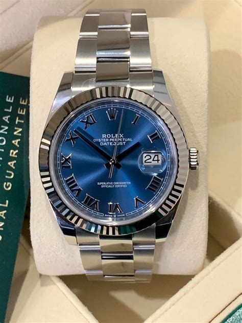 rolex datejust 41 blue dial milgauss|Rolex Datejust 41 price uk.